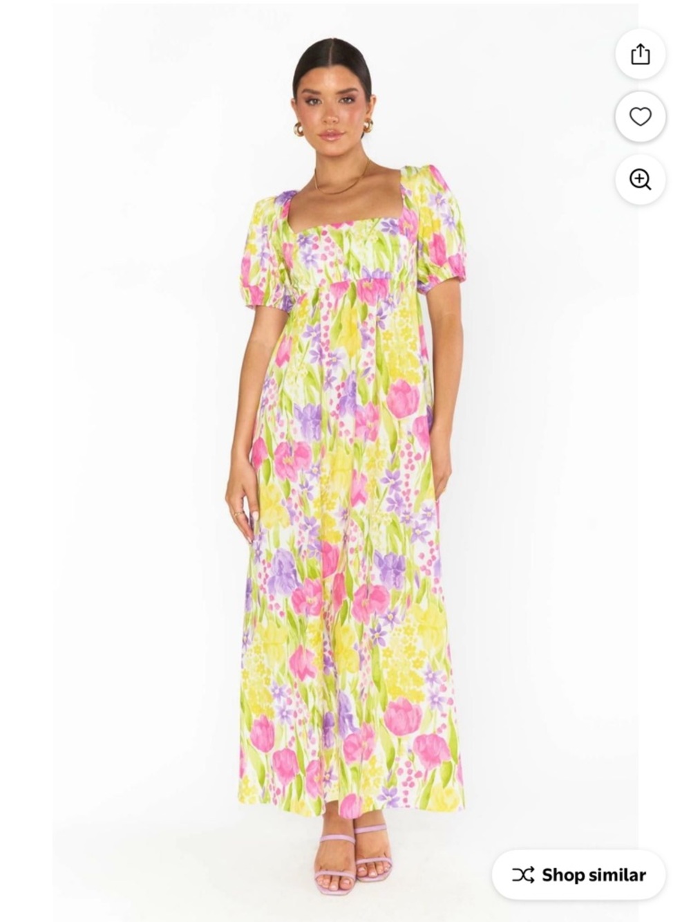 NWT Show Me Your MuMu Floral Smitten MIDI Dress